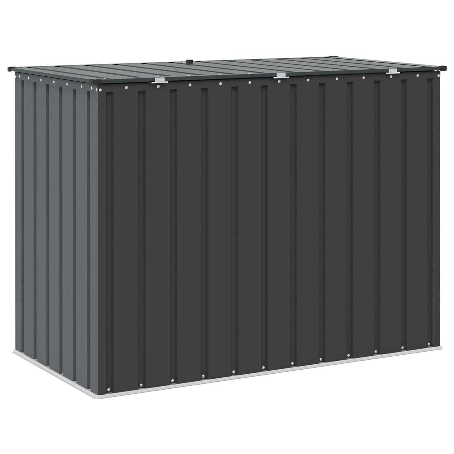 Garden Storage Box Black 151.5 x 82 x 110.5 cm Steel