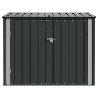 Garden Storage Box Black 151.5 x 82 x 110.5 cm Steel