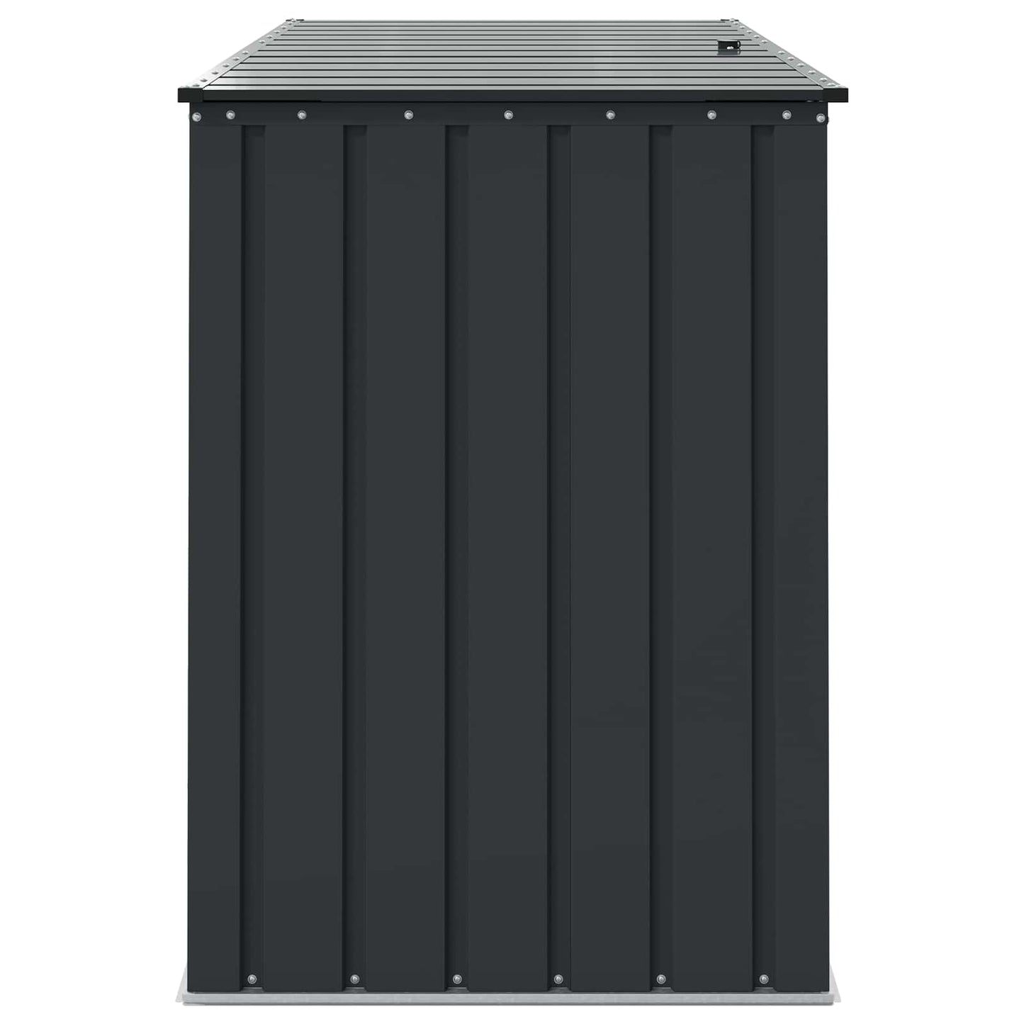Garden Storage Box Black 151.5 x 82 x 110.5 cm Steel