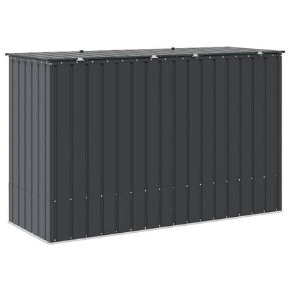 Garden Storage Box Black 214 x 82 x 132 cm Steel