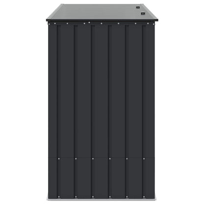 Garden Storage Box Black 214 x 82 x 132 cm Steel