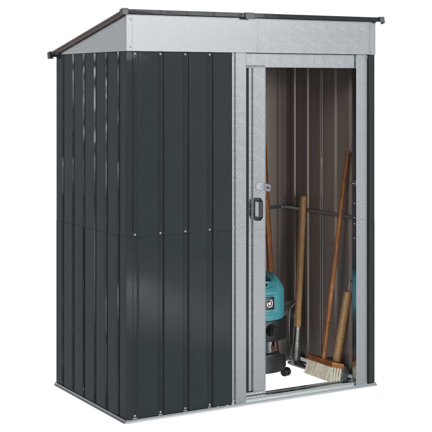 Garden Sheds Anthracite 137 x 81 x 180 cm Metal