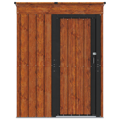 Garden Sheds Brown 137 x 81 x 180 cm Metal