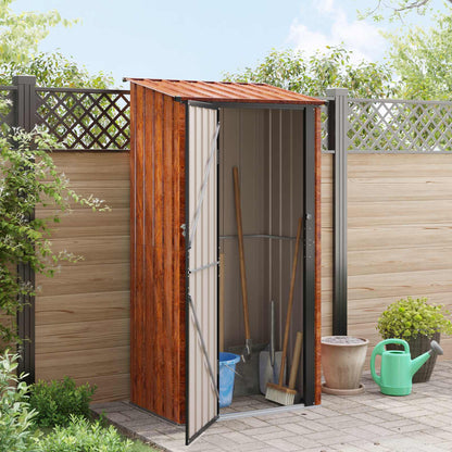 Garden Sheds Brown 103 x 74 x 200 cm Metal