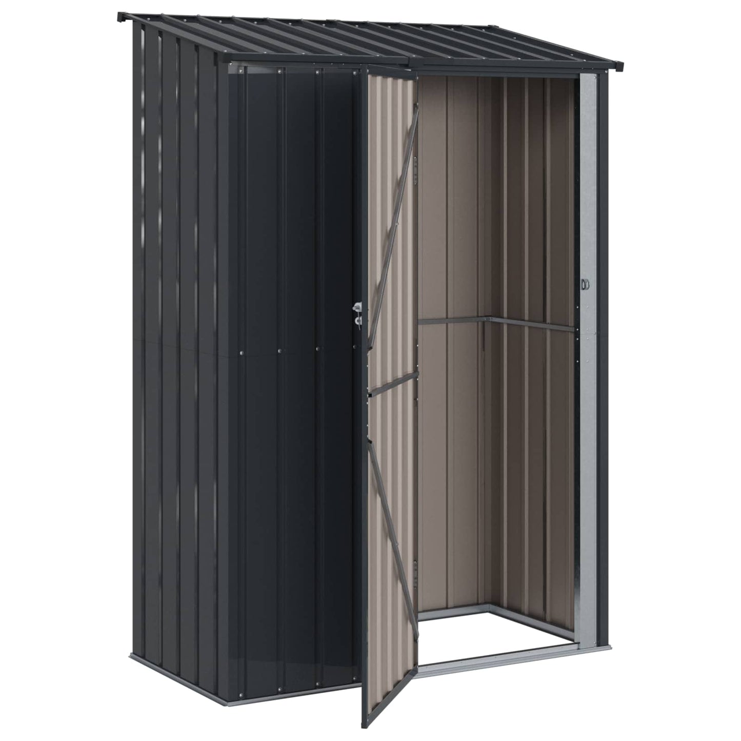 Garden Sheds Anthracite 140.5 x 74 x 200 cm Metal