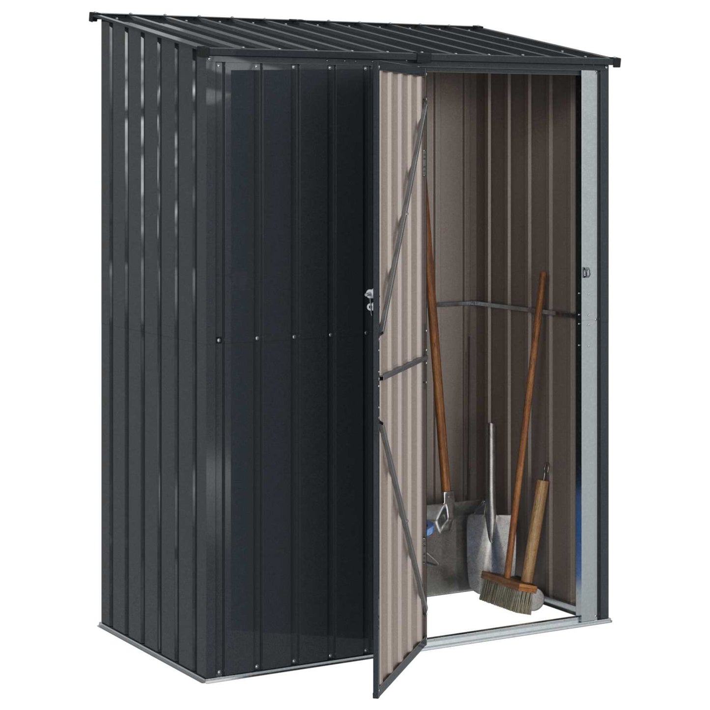 Garden Sheds Anthracite 153.5 x 86 x 200 cm Metal