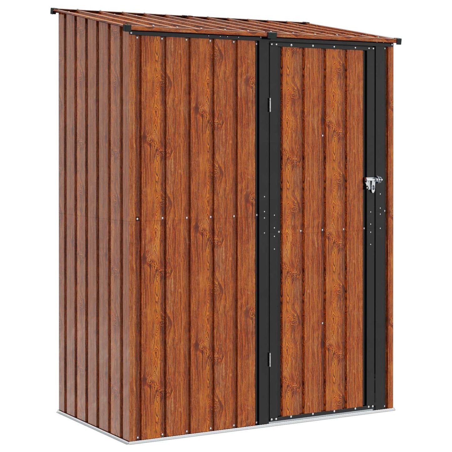 Garden Sheds Brown 153.5 x 86 x 200 cm Metal