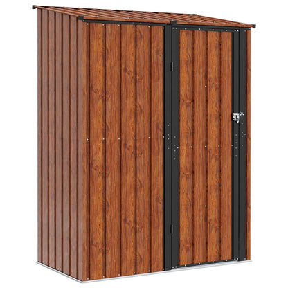 Garden Sheds Brown 153.5 x 86 x 200 cm Metal