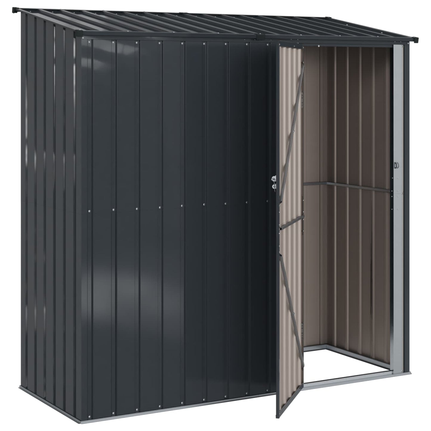 Garden Sheds Anthracite 203 x 85.5 x 200 cm Metal