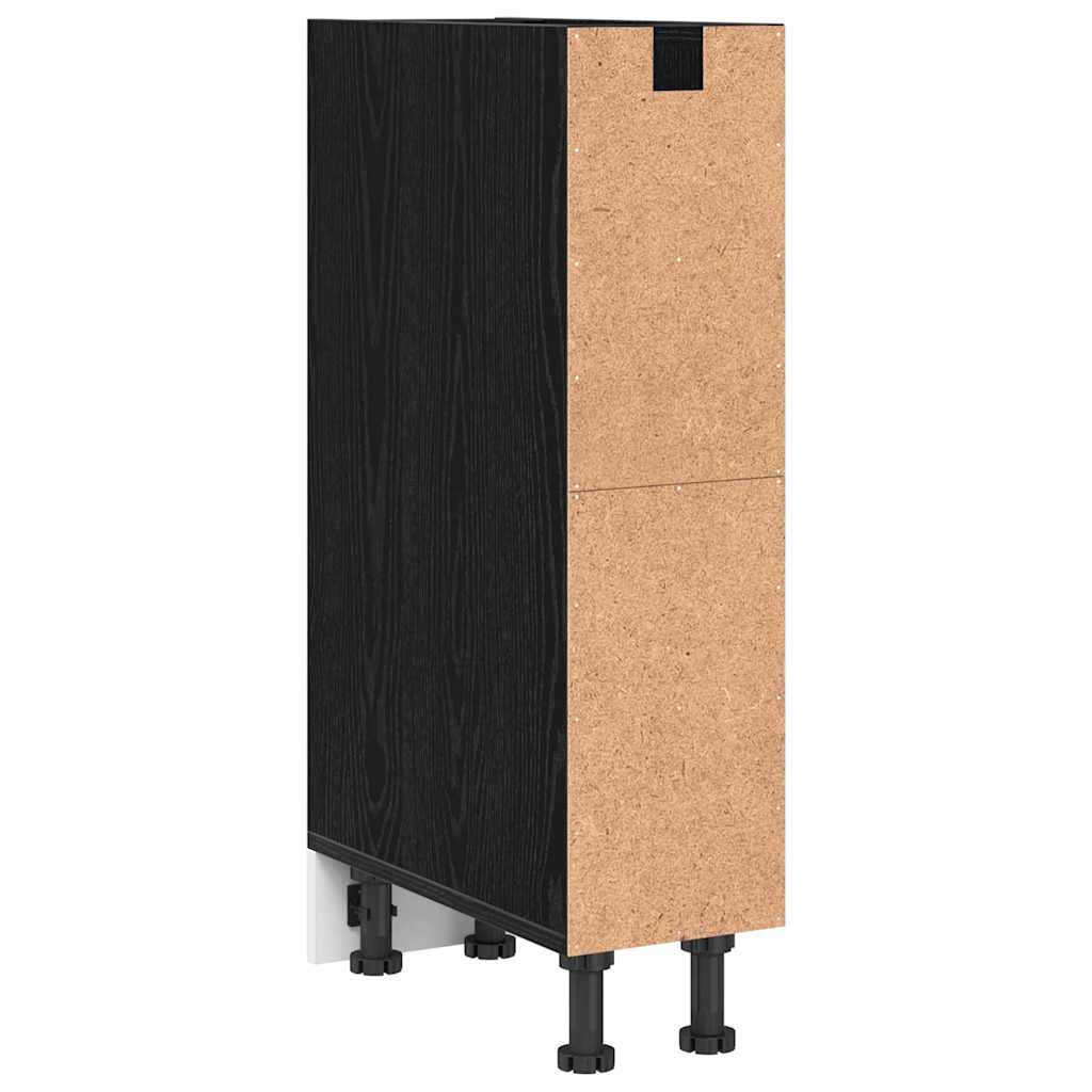 Kitchen Base Cabinet with Shelf Black oak 20 x 44.5 x 81.5 cm