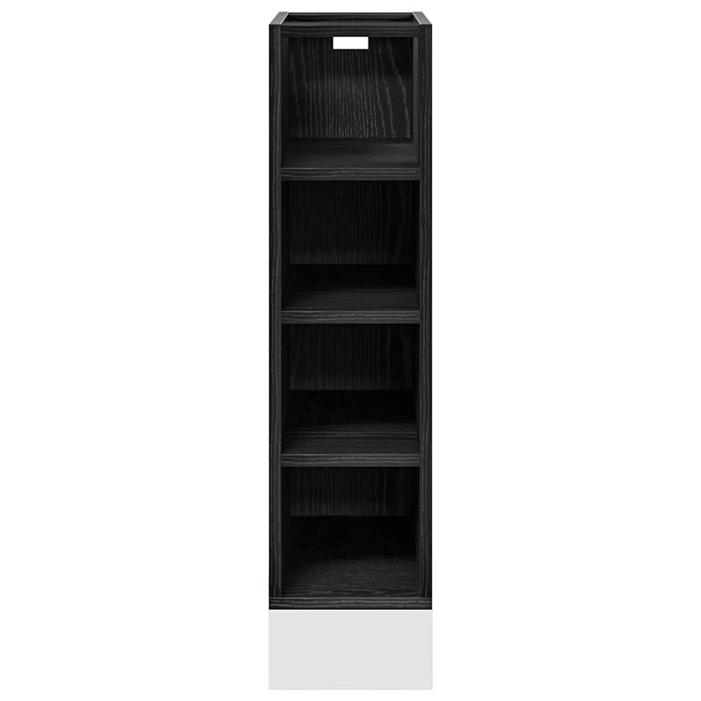 Kitchen Base Cabinet with Shelf Black oak 20 x 44.5 x 81.5 cm
