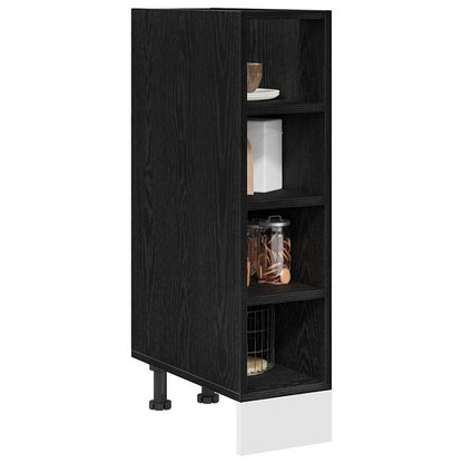 Kitchen Base Cabinet with Shelf Black oak 20 x 44.5 x 81.5 cm