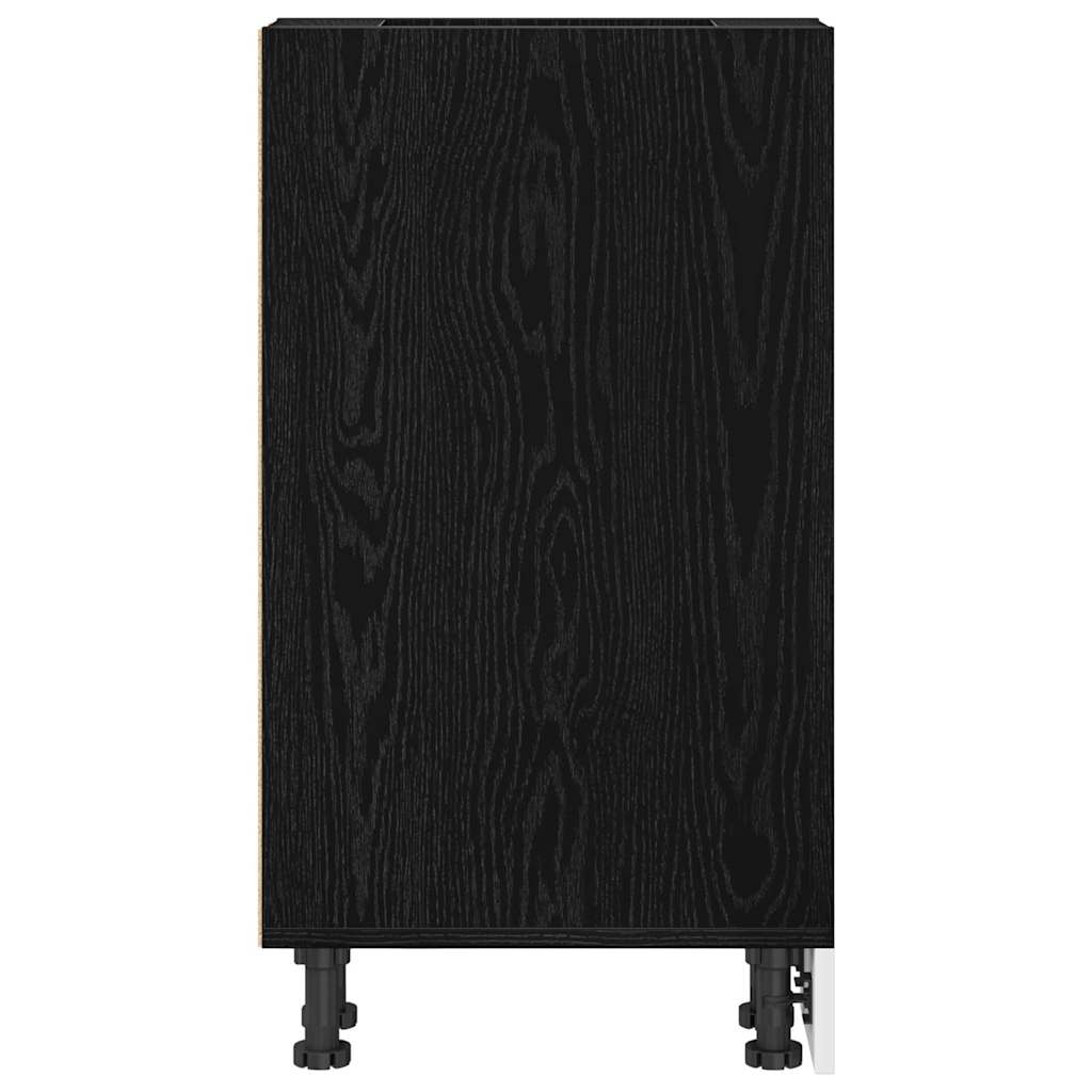 Kitchen Base Cabinet with Shelf Black oak 20 x 44.5 x 81.5 cm