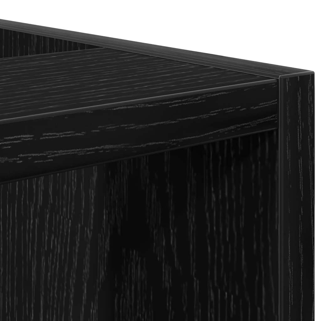 Kitchen Base Cabinet with Shelf Black oak 30 x 44.5 x 81.5 cm