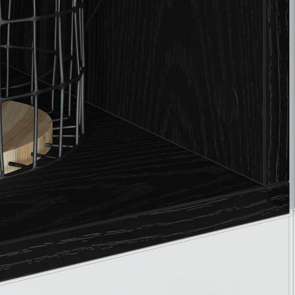 Kitchen Base Cabinet with Shelf Black oak 30 x 44.5 x 81.5 cm