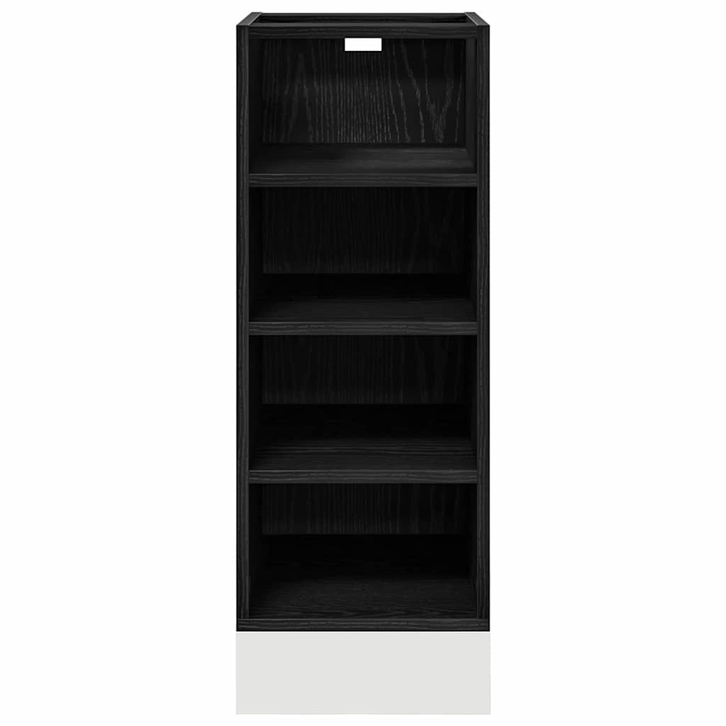Kitchen Base Cabinet with Shelf Black oak 30 x 44.5 x 81.5 cm