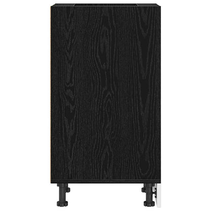 Kitchen Base Cabinet with Shelf Black oak 30 x 44.5 x 81.5 cm
