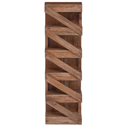 Wine Rack Natural 24 x 14 x 80 cm Solid Mahogany Wood