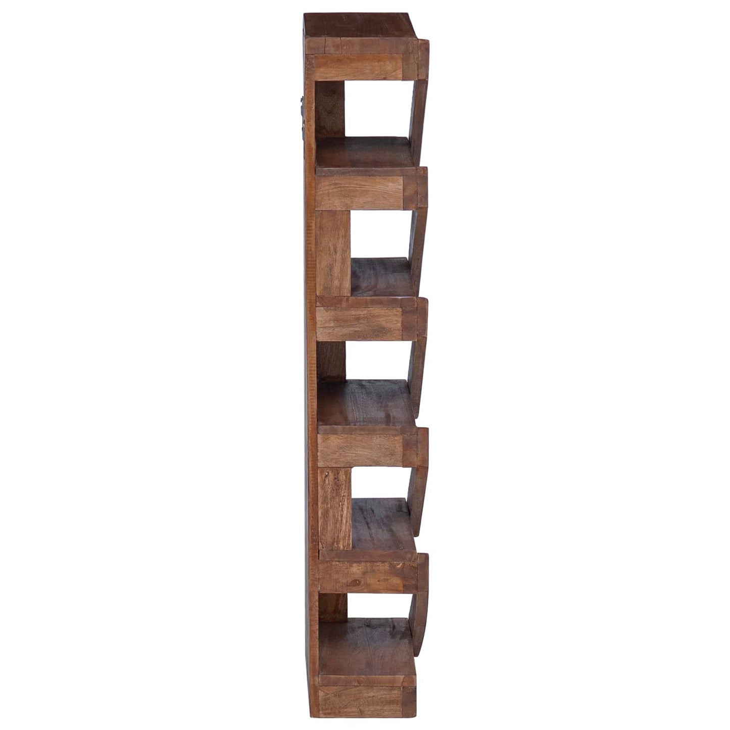 Wine Rack Natural 24 x 14 x 80 cm Solid Mahogany Wood