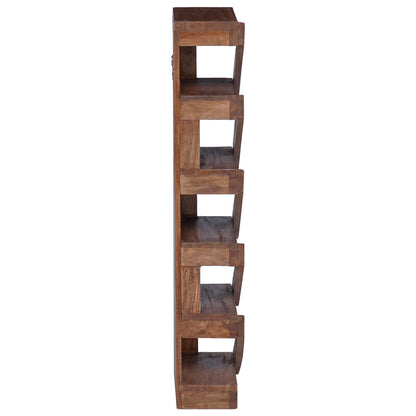 Wine Rack Natural 24 x 14 x 80 cm Solid Mahogany Wood