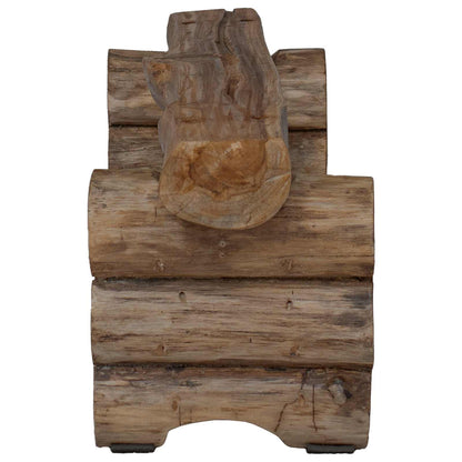 Bench Natural 110 x 30 x 34 cm Solid Teak Wood