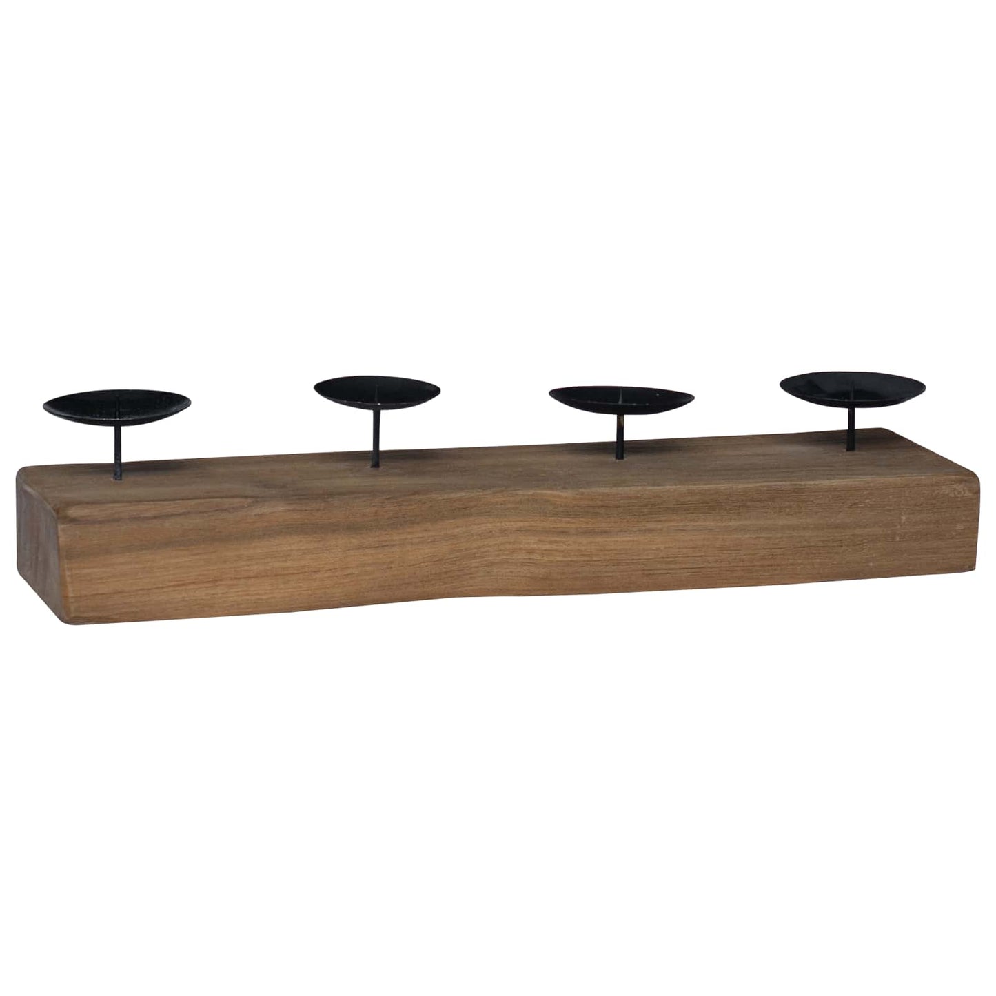 Candle Holder Natural 50 x 15 x 10 cm Solid Teak wood