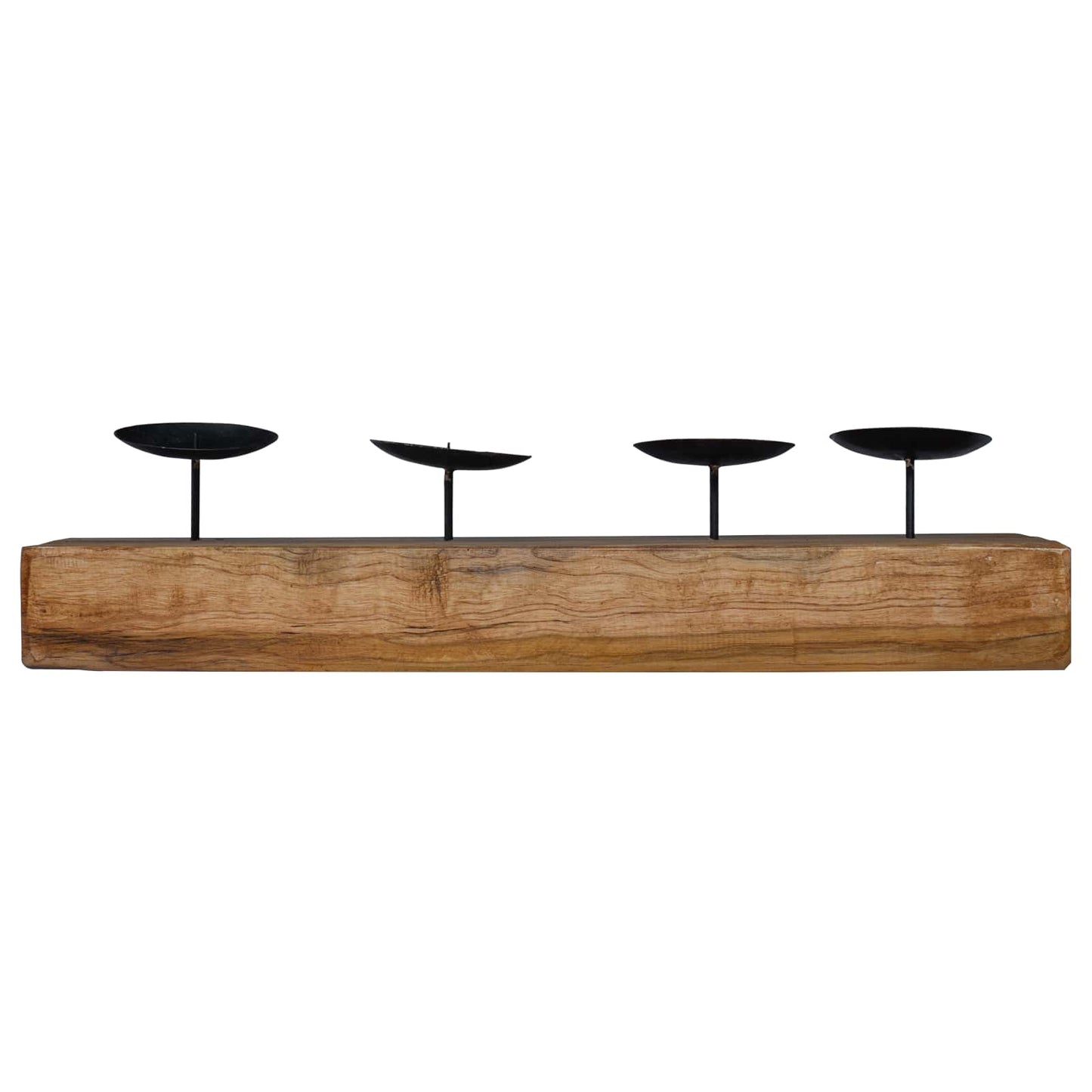 Candle Holder Natural 50 x 15 x 10 cm Solid Teak wood