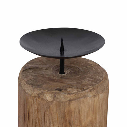 Candle Holder 3 pcs Natural Solid Teak wood
