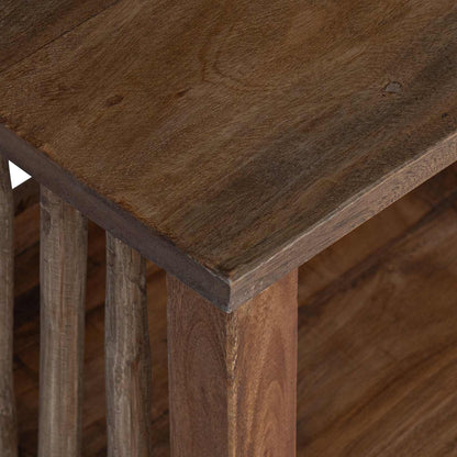 Bedside Table Brown 30 x 30 x 47 cm Solid Reclaim Wood