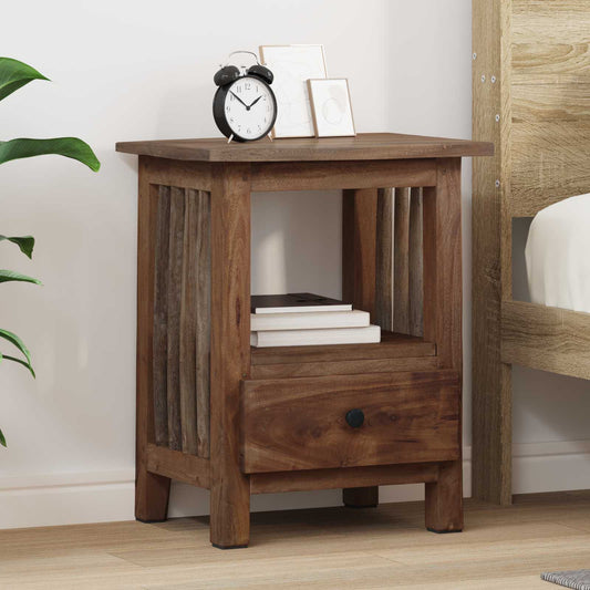 Bedside Table Brown 30 x 30 x 47 cm Solid Reclaim Wood