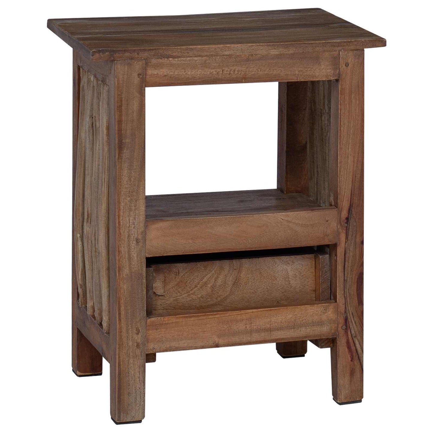 Bedside Table Brown 30 x 30 x 47 cm Solid Reclaim Wood
