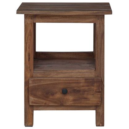 Bedside Table Brown 30 x 30 x 47 cm Solid Reclaim Wood