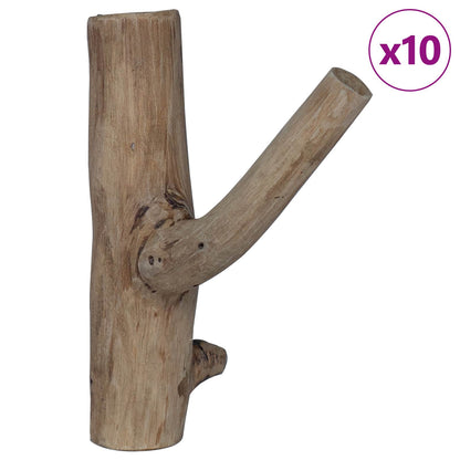 Hook Brown 4 x 4 x 14 cm Solid Reclaim Wood