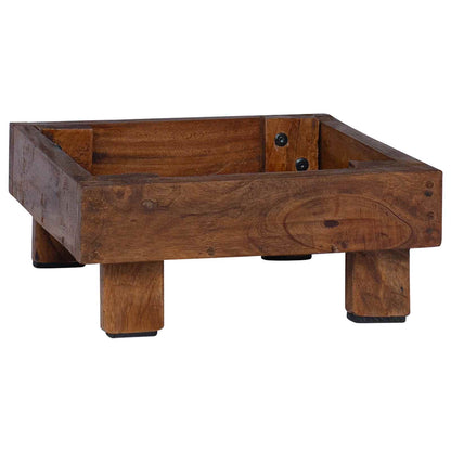 Plant Stand 3 pcs Brown Mahogany Wood