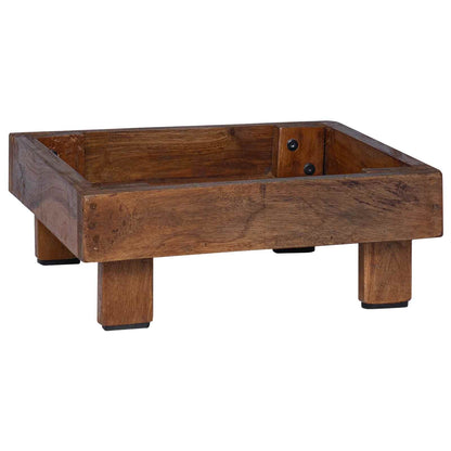 Plant Stand 3 pcs Brown Mahogany Wood