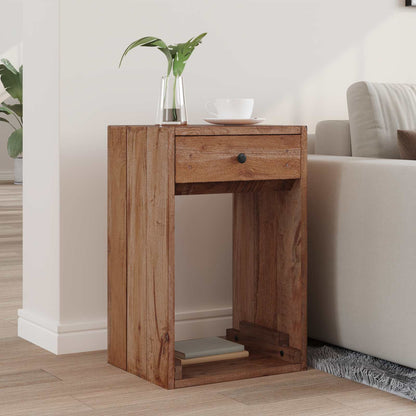 Bedside Table Brown 63 x 30 x 79 cm Solid Mahogany Wood
