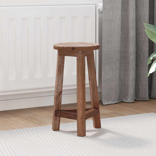 Stool Natural 28 x 28 x 50 cm Mahogany Wood