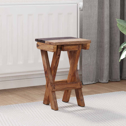 Stool Natural 30 x 30 x 48 cm Solid Reclaim wood