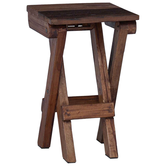Stool Natural 30 x 30 x 48 cm Solid Reclaim wood