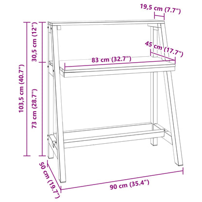 Desk Brown 90 x 50 x 103 cm Solid Reclaim Wood