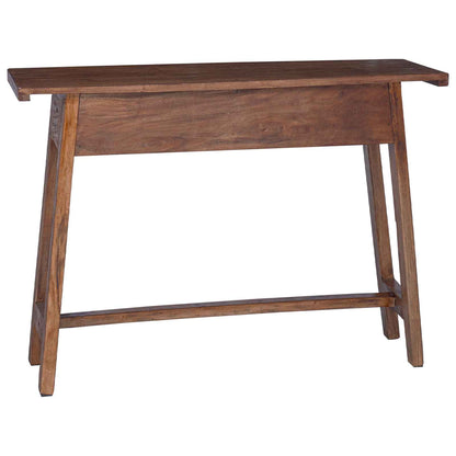 Desk with Drawer Brown 110 x 30 x 79 cm Solid Mahogany Wood