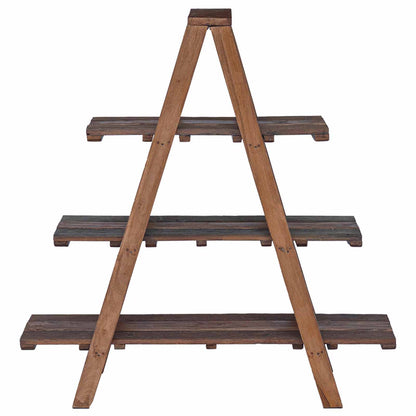 Folding Rack Brown 79.5 x 35 x 112 cm Solid Reclaim Wood