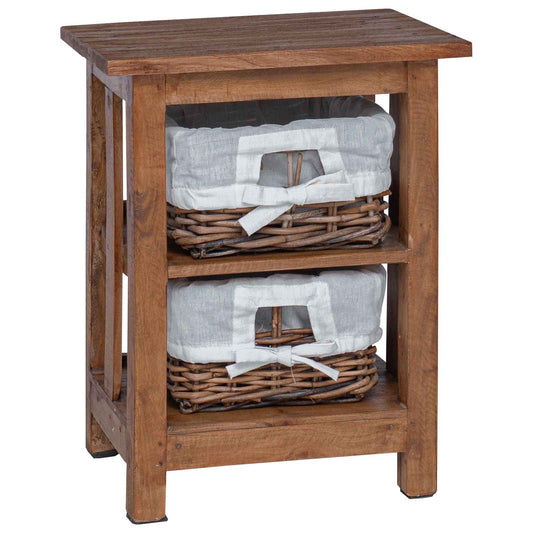 Side Table Brown Solid Mahogany wood