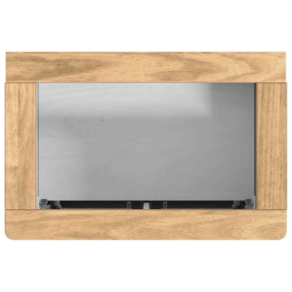 Bathroom Furniture Set FLORO 2 pcs White Solid Pine Wood