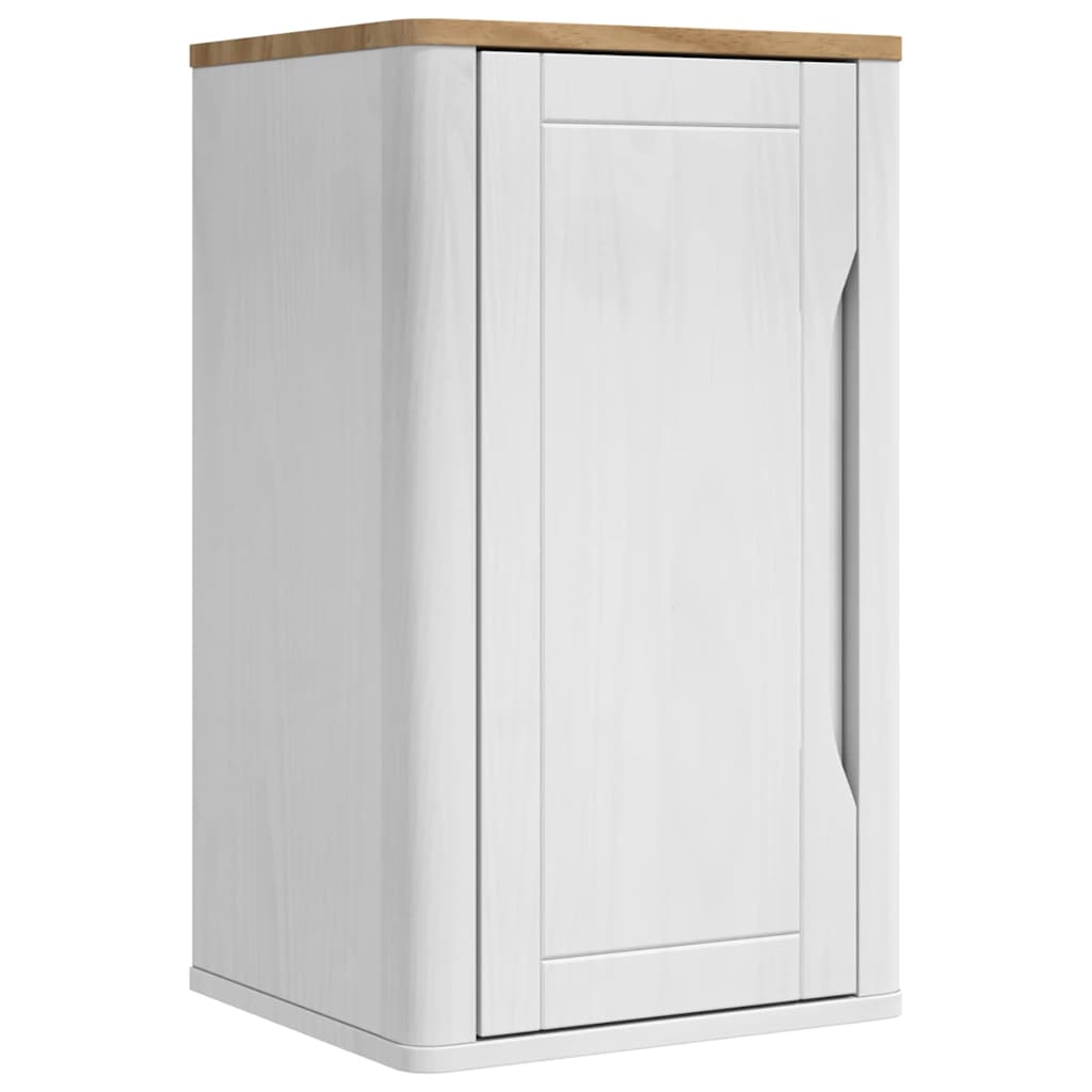 Bathroom Furniture Set FLORO 3 pcs White Solid Pine Wood