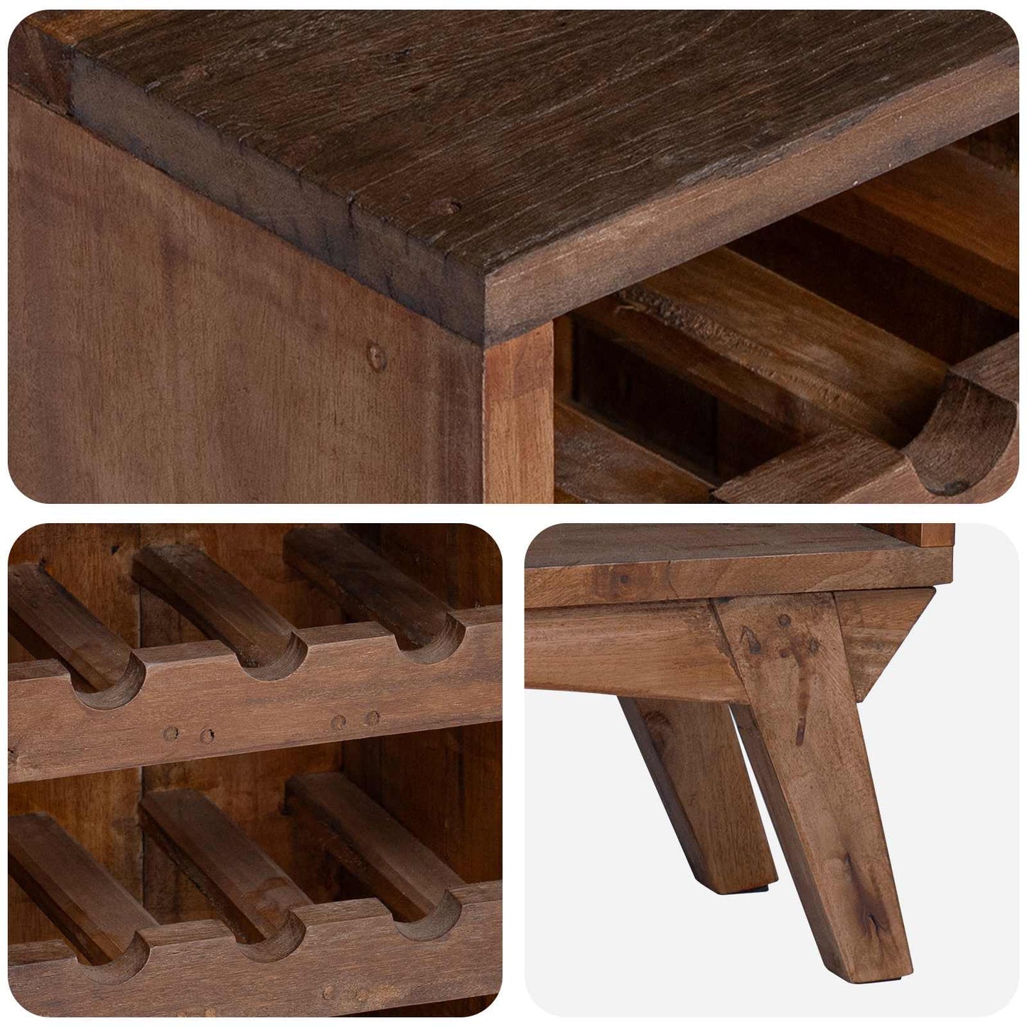 Rack Brown 60 x 30 x 90 cm Solid Reclaim Wood