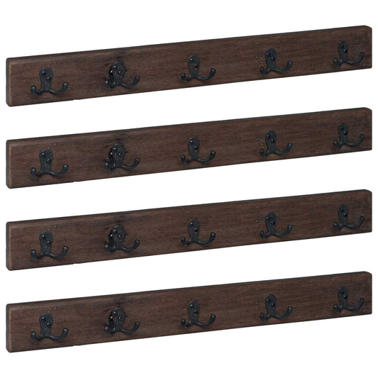 Hanger Brown 60 x 7 x 8 cm Solid Reclaim Wood