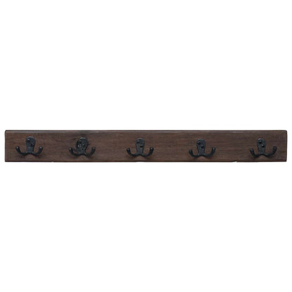 Hanger Brown 60 x 7 x 8 cm Solid Reclaim Wood