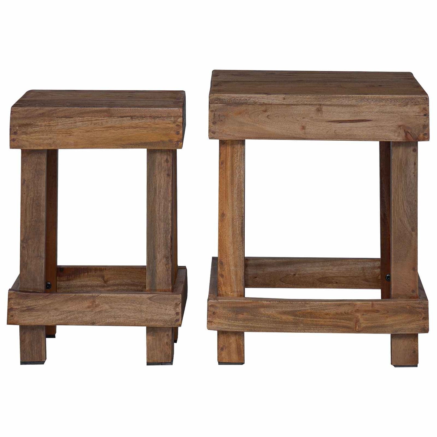 Plant Stand 2 pcs Brown 70 x 11 x 27 cm Mahogany Wood