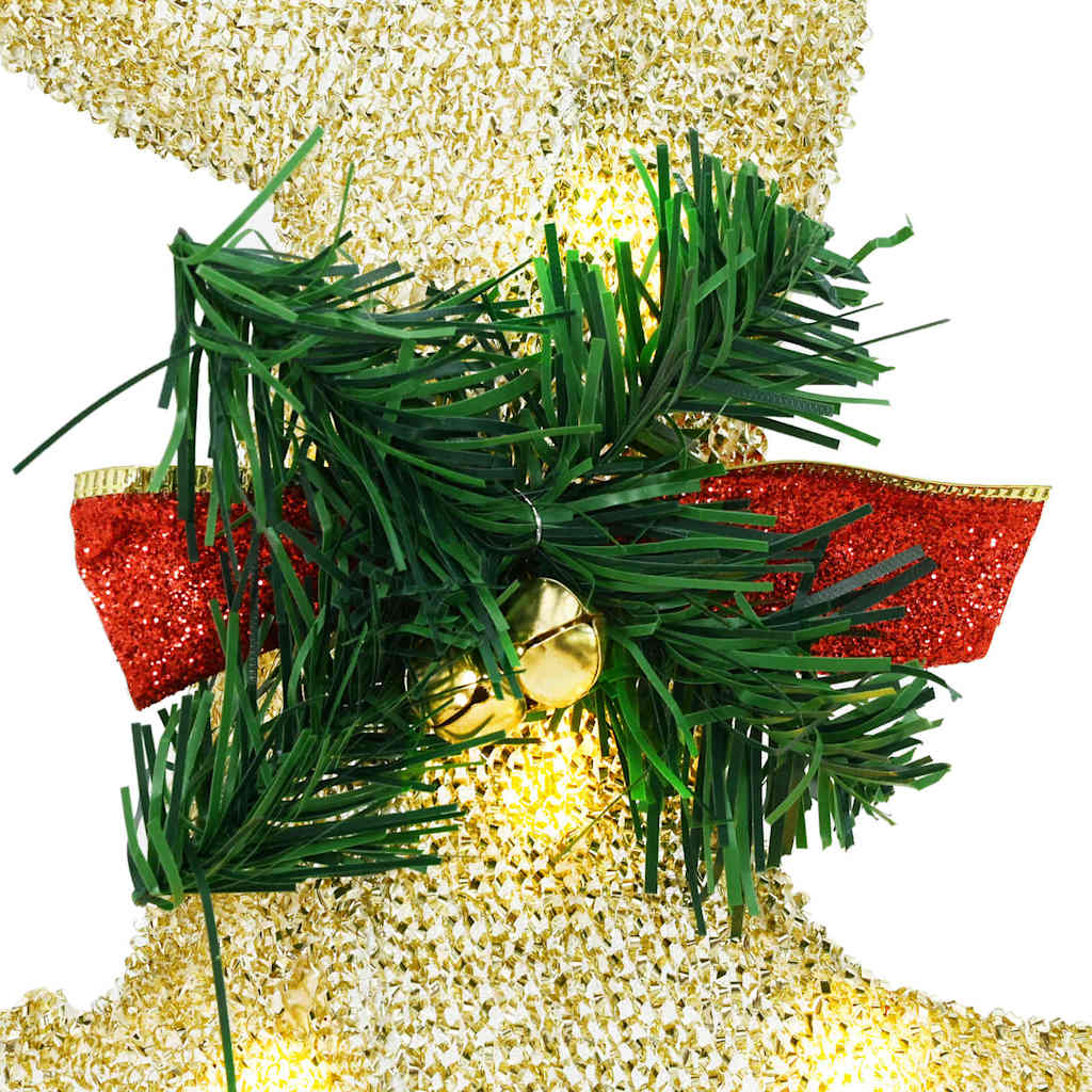 LED Reindeers 5 pcs Gold Fabric